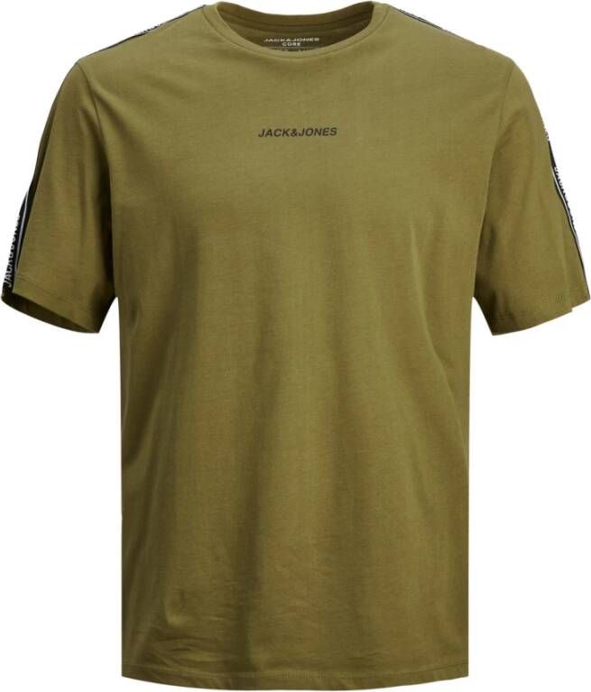 Jack & jones T-shirt Jack Jones Crew Smu Jcotaper Groen Heren