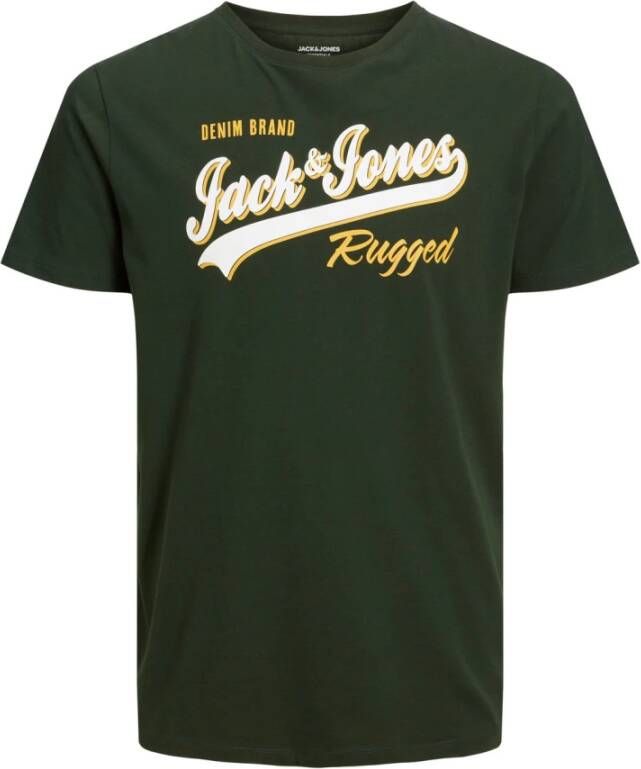 jack & jones T-shirt Jjelogo Groen Heren
