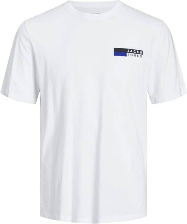 jack & jones T-shirt met ronde hals Corp Logo Small Wit Heren