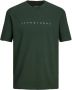 JACK & JONES ESSENTIALS regular fit T-shirt JJESTAR met printopdruk groen - Thumbnail 3