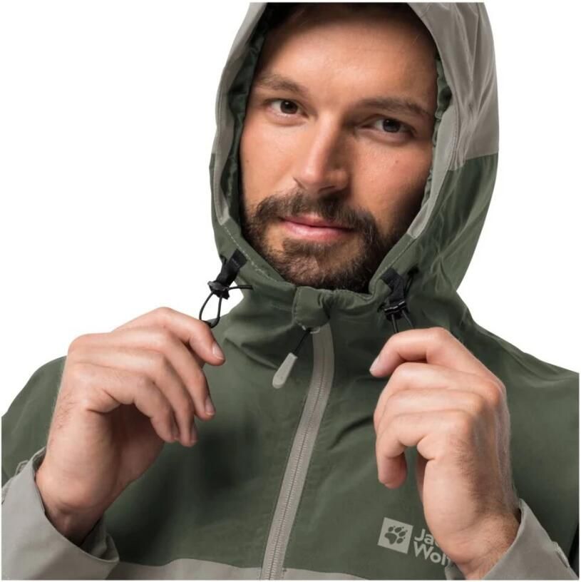 Jack Wolfskin Weiltal 2L Jacket Men Regenjack Heren XXL misty green misty green