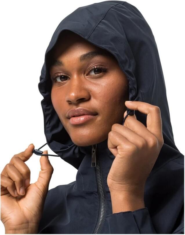 Jack Wolfskin Dakar Parka Women Regenjas Dames XS blue night blue