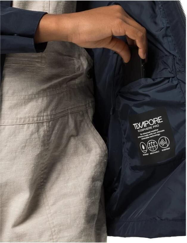 Jack Wolfskin Dakar Parka Women Regenjas Dames XS blue night blue - Foto 3