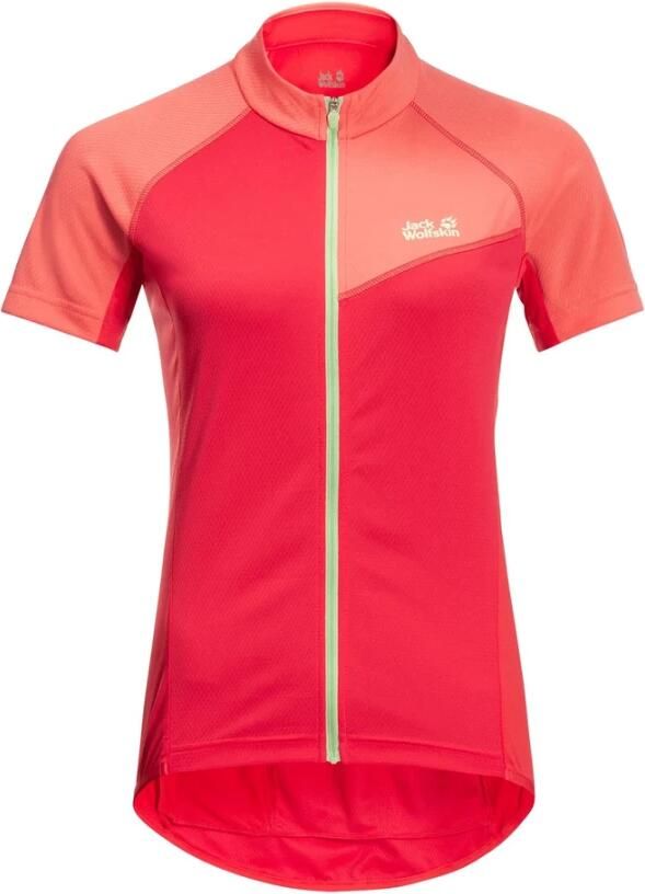 Jack Wolfskin Tourer Fullzip T-Shirt Women Fietstricot Dames XS tulip red tulip red - Foto 3