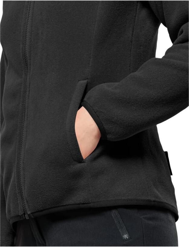 Jack Wolfskin Fleecejack MOONRISE FZ W met korte systeemrits voor wandelingen