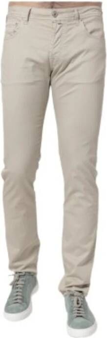 Jacob Cohën Beige Katoenen Denim Jeans Beige Heren