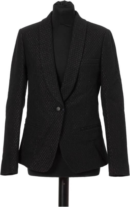 Jacob Cohën Tijdloze Zwarte Katoenen Blazer Black Dames