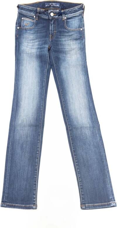 Jacob Cohën Blauwe katoenen jeans broek Blauw