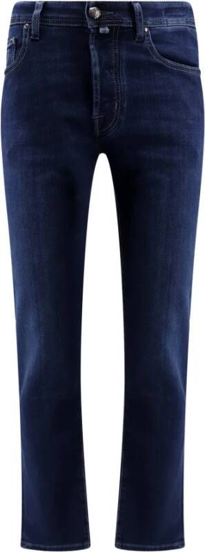 Jacob Cohën Blauwe Slim-fit Jeans voor Heren Blauw Heren