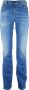 Jacob Cohën Slim-Fit Italiaanse Katoenen Jeans met Ponyhuid Patch Blue Dames - Thumbnail 1