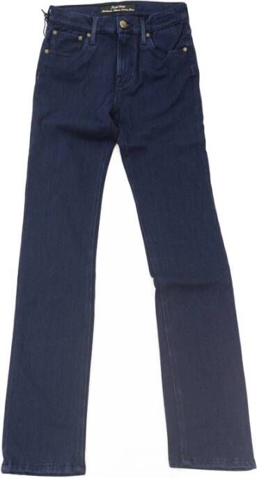 Jacob Cohën Blue Cotton Jeans & Pant Blauw Dames