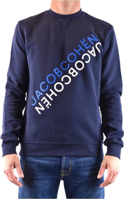 Jacob Cohën Comfortabele en stijlvolle sweatshirt voor heren Blauw Heren
