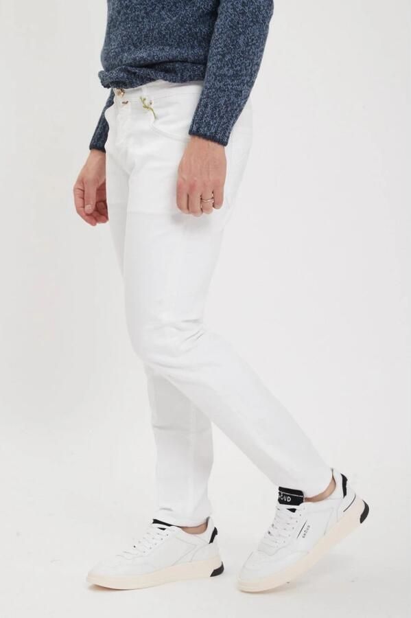 Jacob Cohën Crop Carrot Slim Broek White Heren - Foto 3