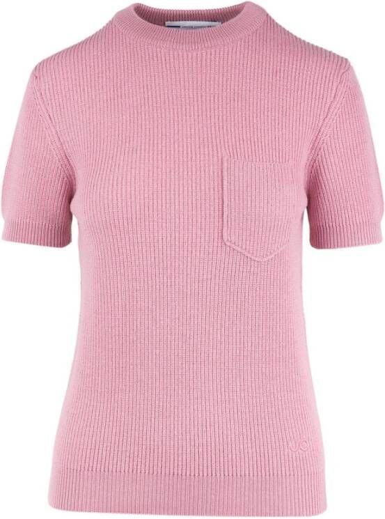 Jacob Cohën Dames T-Shirt 100% Wol Roze Dames