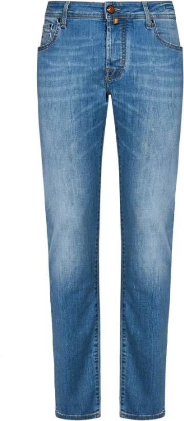 Jacob Cohën Heldere Blauwe Super Slim Fit Jeans Ss23 Blauw Heren