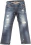 Jacob Cohën Regular Fit Jeans met Gebruikt Effect en Scheuren Gemaakt in Italië Blauw Dames - Thumbnail 1