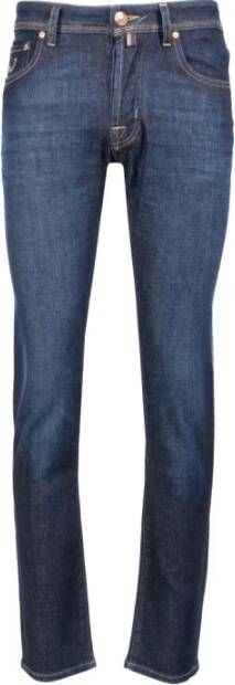 Jacob Cohën Blauwe Bard Stretch Slim Fit Jeans Blue Heren