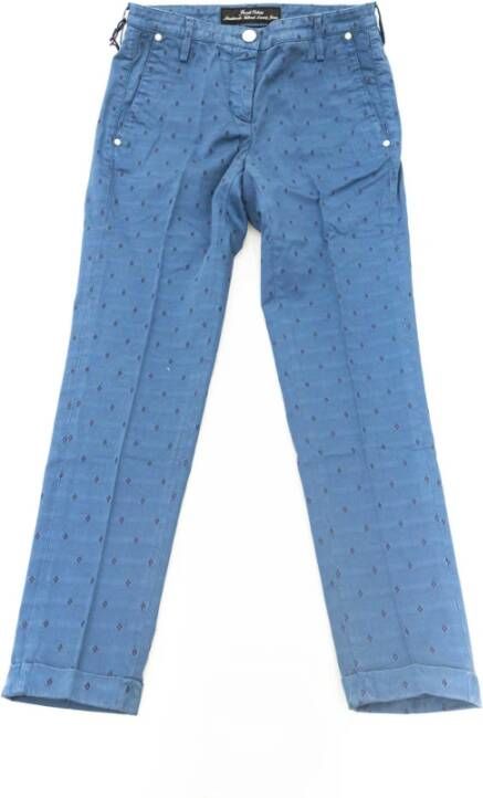Jacob Cohën Geborduurde Chino Model Jeans met Pony Skin Label Blue Dames