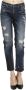 Jacob Cohën Regular Fit Jeans met Gebruikt Effect en Scheuren Gemaakt in Italië Blauw Dames - Thumbnail 4