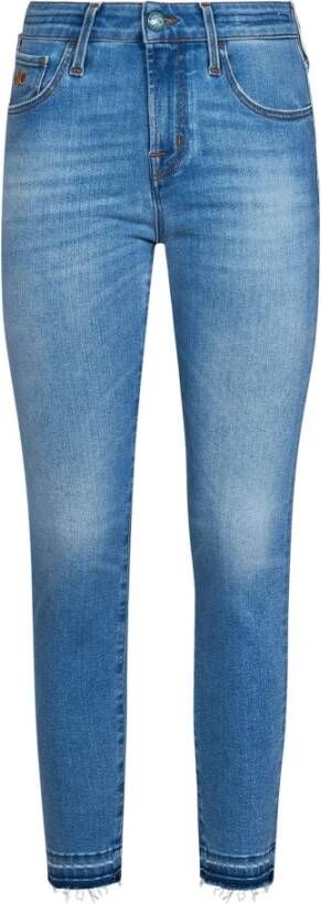 Jacob Cohën Skinny Jeans in helder blauw Blue Dames