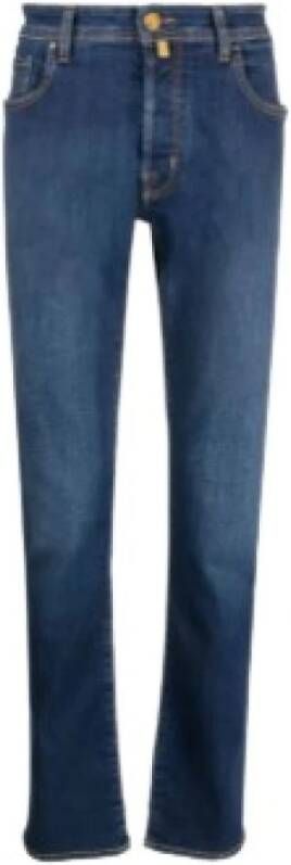 Jacob Cohën Slim-Fit Bard Design Jeans voor Heren Blauw Heren