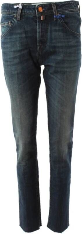 Jacob Cohën Slim-fit Blauwe Jeans voor Mannen Blauw Heren