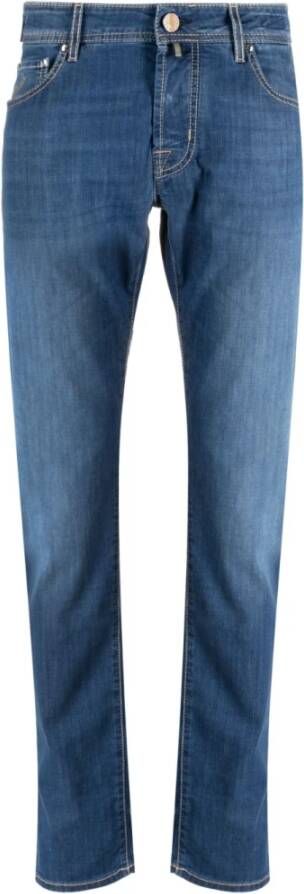 Jacob Cohën Blauwe Slim Fit Jeans voor Heren Blue Heren