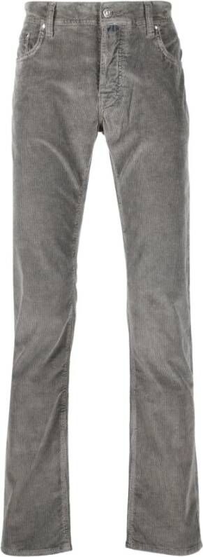 Jacob Cohën Bard Slim-Fit Corduroy Broek Grijs Heren