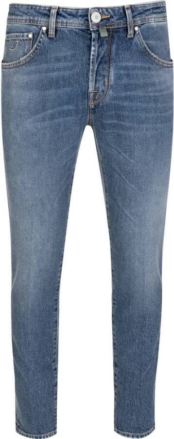 Jacob Cohën Slim-Fit Jeans Upgrade voor de Moderne Man Blauw Heren