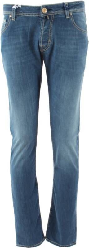 Jacob Cohën Slim-Fit Jeans voor Mannen Upgrade Jouw Denim Collectie Blauw Heren