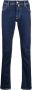Jacob Cohën Medium gewassen denim jeans met geborduurde zak en contrasterende tailleband Blauw Heren - Thumbnail 5