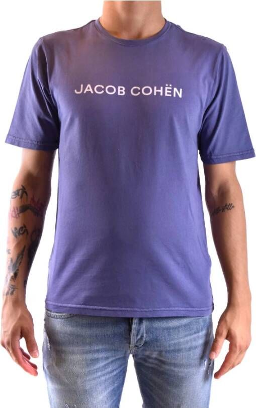 Jacob Cohën T-Shirt Klassieke Stijl Paars Heren