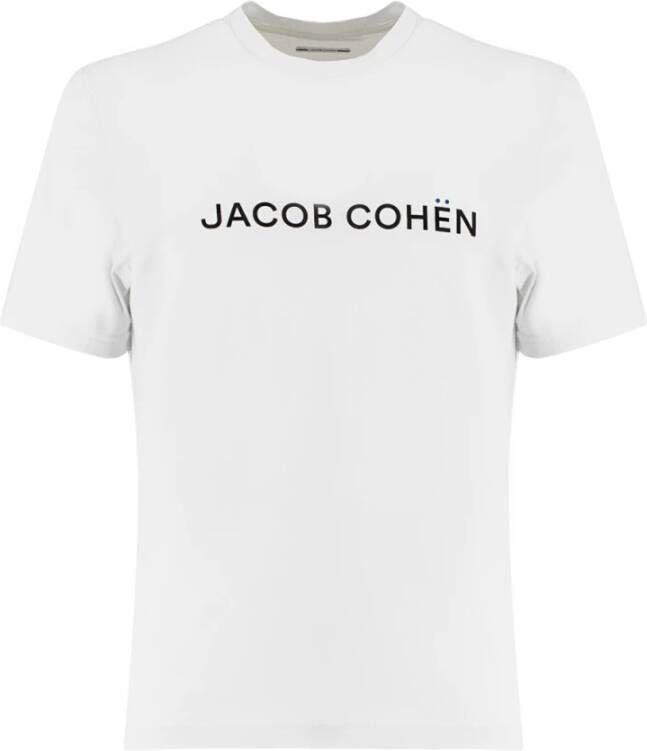 Jacob Cohën Upgrade je casual look met dit katoenen T-shirt White Heren