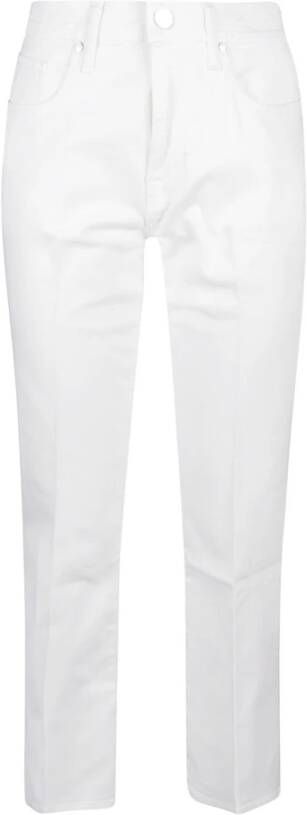 Jacob Cohën Victoria Flare Crop Jeans White Dames