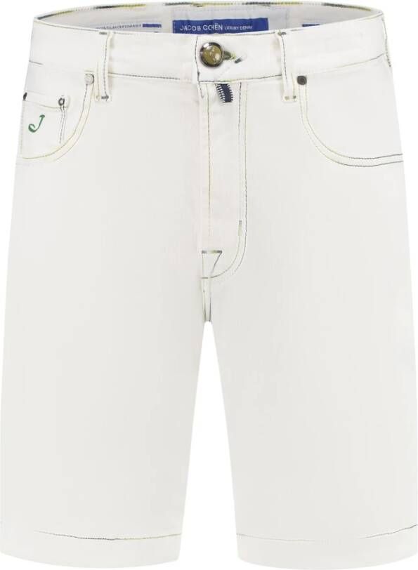 Jacob Cohën Wit Casual Shorts voor Heren White Heren