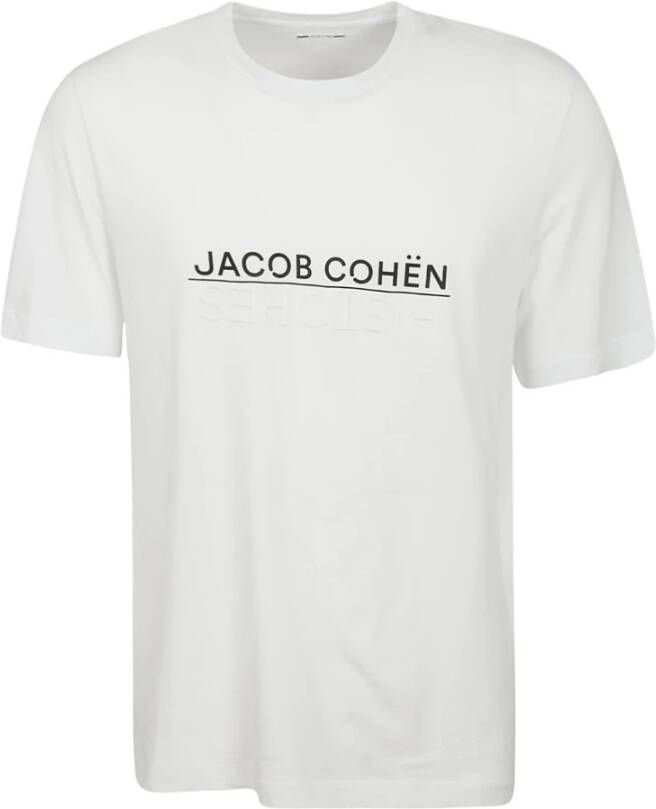 Jacob Cohën Witte Leren Archief Sneakers White Heren
