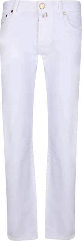Jacob Cohën Witte Slim Fit Jeans voor Heren White Heren