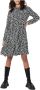 Jacqueline de Yong Witte Midi Jurk met Elastaan Samenstelling Black Dames - Thumbnail 6