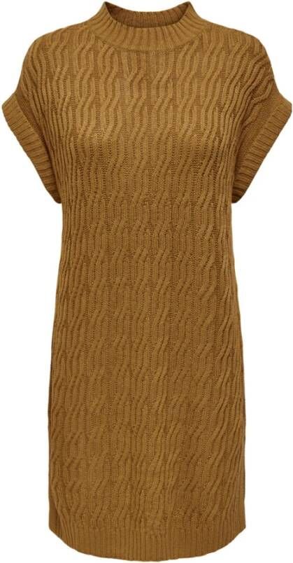 Jacqueline de Yong Kortemouw Bruine Gebreide Kleding voor Vrouwen Brown Dames