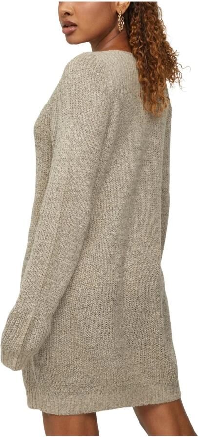 Jacqueline de Yong Beige Boothals Sweater Jurk Beige Dames - Foto 2