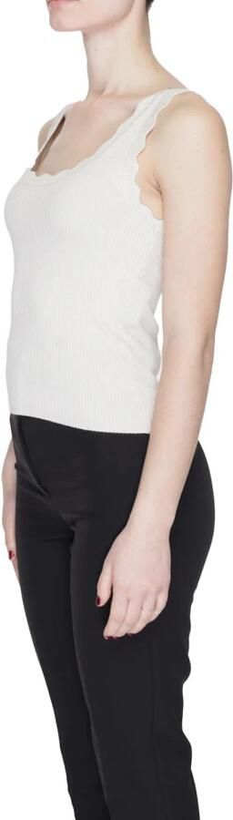 Jacqueline de Yong Jdynanna S L Scallop Edge TOP KNT 15290585 Beige Dames - Foto 2