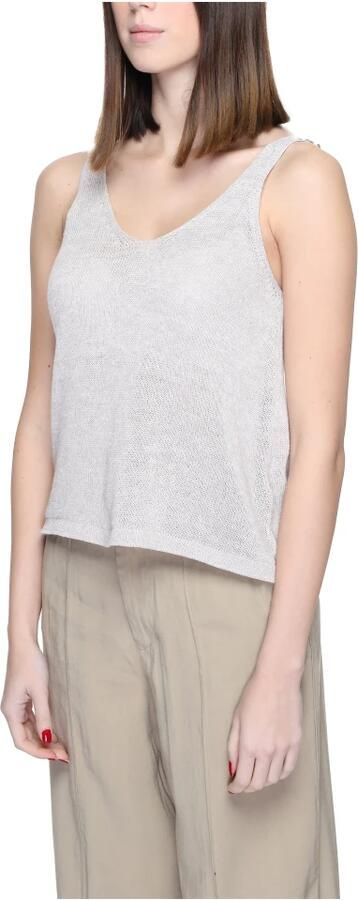 Jacqueline de Yong Beige Tanktop met Bandjes Beige Dames - Foto 3