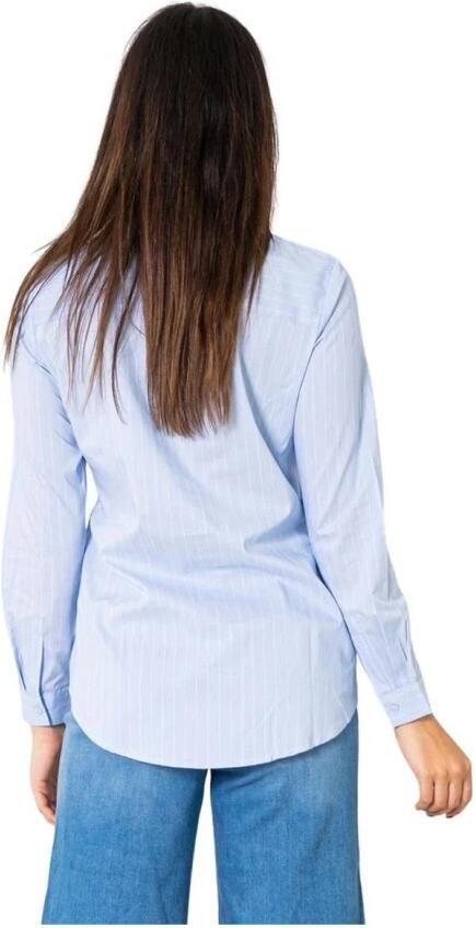 Jacqueline de Yong Lichtblauwe Pinstripe Damesoverhemd Blue Dames - Foto 9