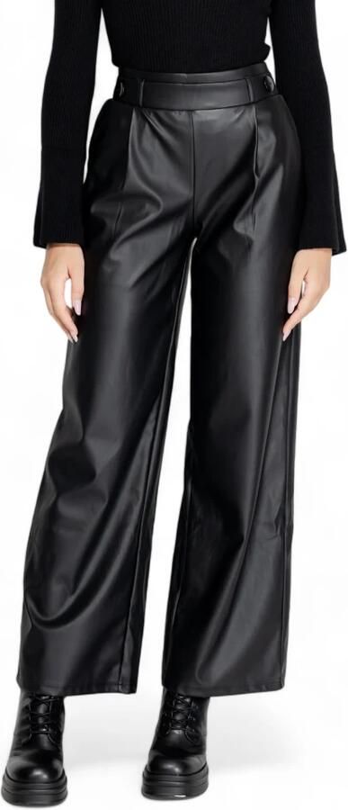 JDY Shelly Sterk x Wehkamp high waist straight fit broek SOYA zwart - Foto 5