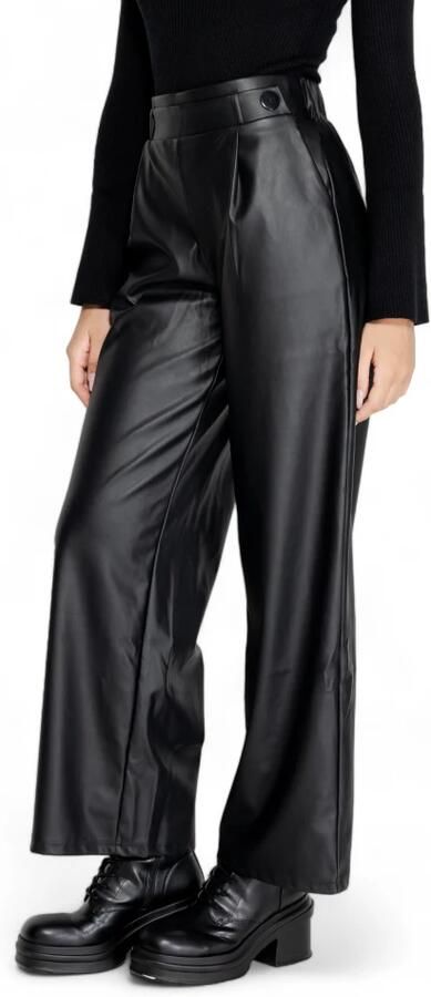 JDY Shelly Sterk x Wehkamp high waist straight fit broek SOYA zwart - Foto 2