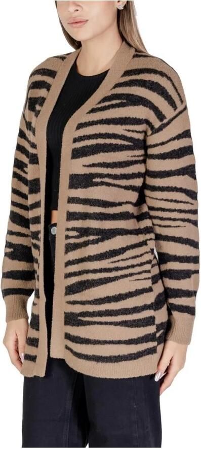 Jacqueline De Yong Vest Jdylorraine Animal L S Long Knt 15328366 - Foto 5