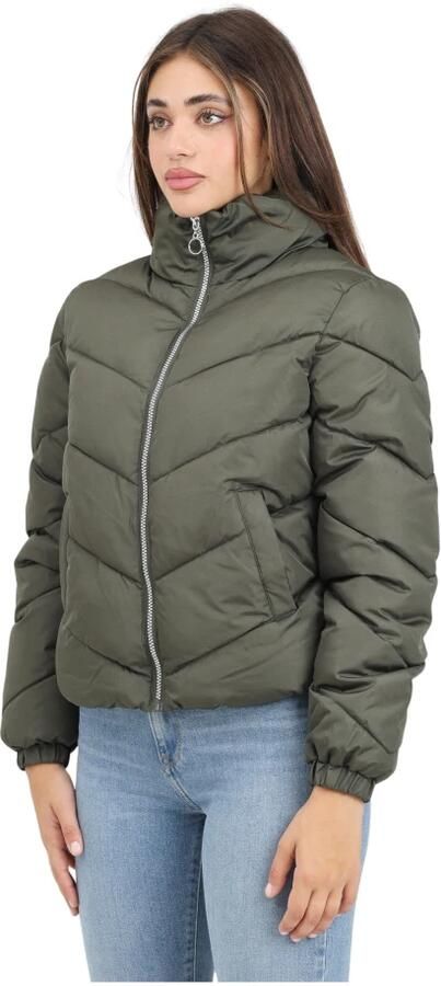 Jacqueline de Yong Gewatteerde Groene Pufferjas Green Dames