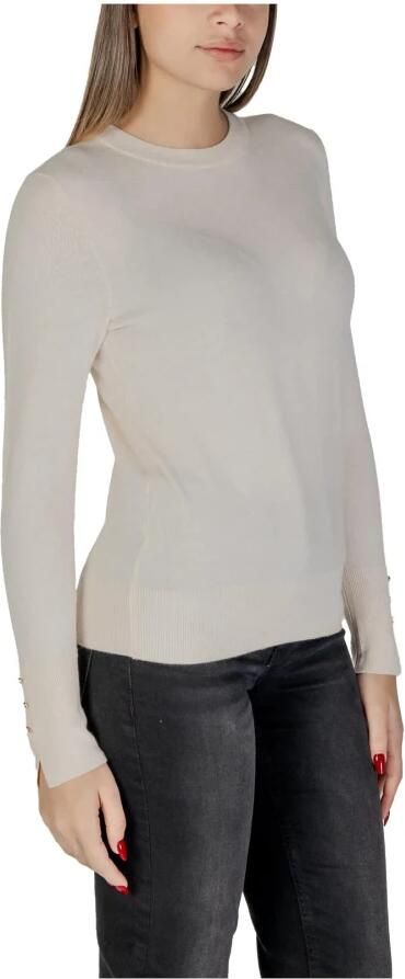 Jacqueline de Yong Crème Viscose Gebreide Kleding & T-Shirt Gray Dames
