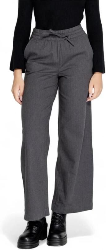 Jacqueline de Yong Wijde Pijp Geweven Broek Herfst Winter Collectie Gray Dames - Foto 7