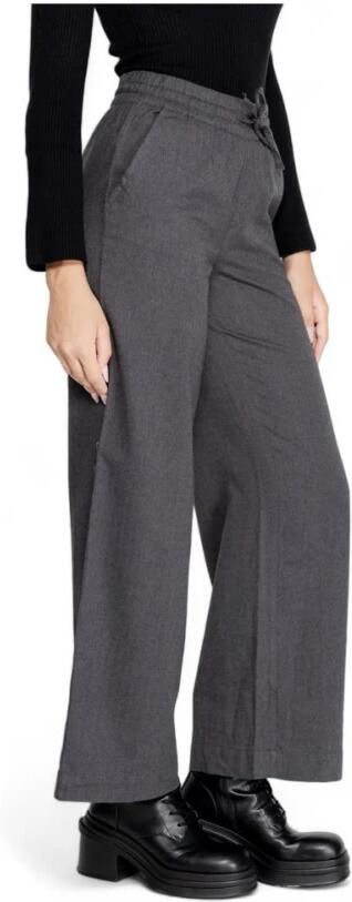 Jacqueline de Yong Wijde Pijp Geweven Broek Herfst Winter Collectie Gray Dames - Foto 6